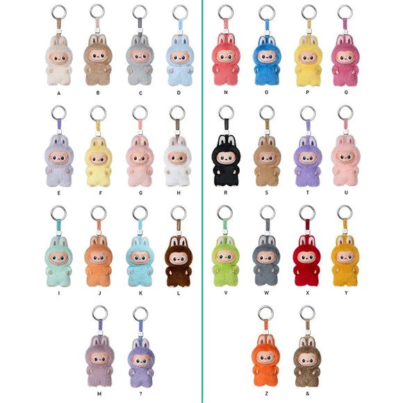 POP MART Labubu V4 The Monsters Pin For Love Alphabet Plush Pendant - Letter Y