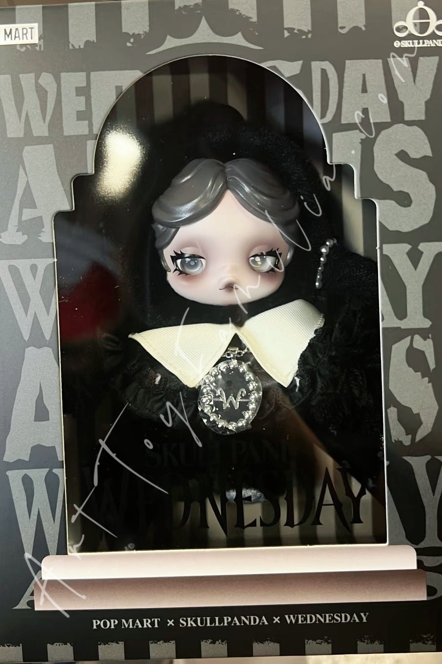 POP MART Skullpanda × Wednesday Plush(Classic Dress Version)