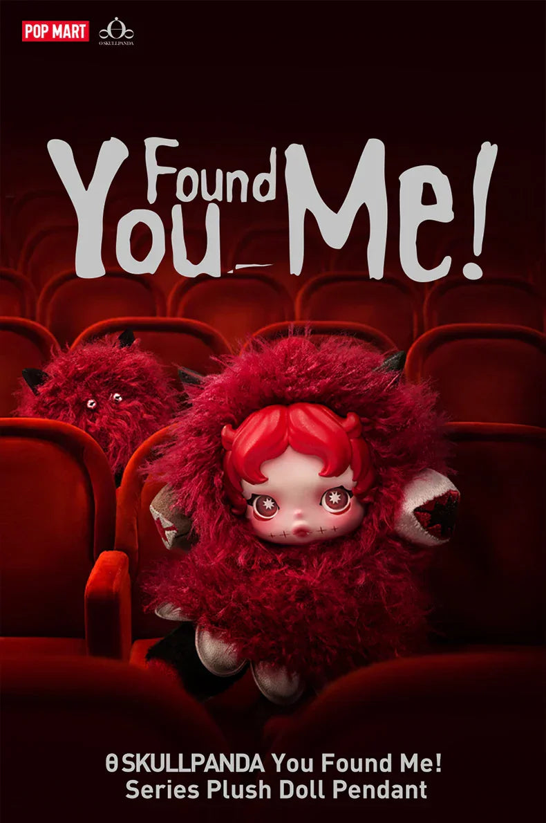GENUINE POP MART SKULLPANDA You Found Me! Series Plush Doll Pendant Blind Mystery Box