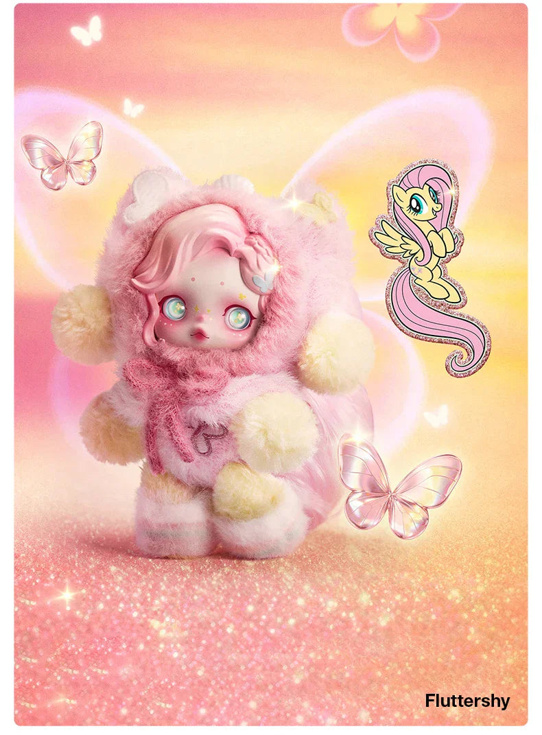 GENUINE POP MART θ SKULLPANDA × My Little Pony Series Plush Pendant Blind Box