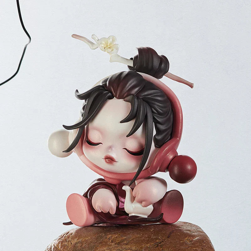 Genuine Pop Mart Skullpanda The Ink Plum Blossom Series Blind Box