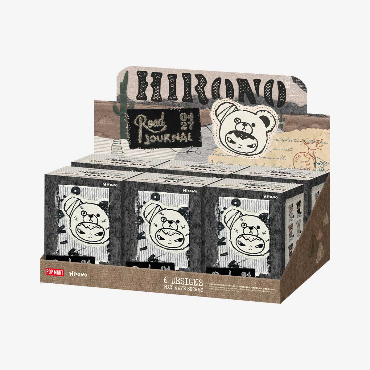 hirono-road-journal-series-plush-doll-pendant-blind-box  POP MART HIRONO